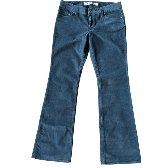 Gap Vintage Straight Ultra Low Rise Cords Teal Blue - Picture 1 of 12